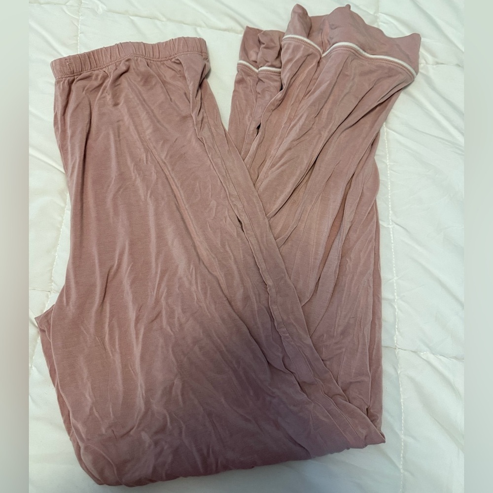 Willow & Co light pink bamboo pj pants size L/XL